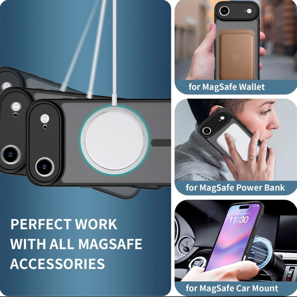 iPhone Air Tech-Protect BasicMag Hybrid Deksel - MagSafe Kompatibel - Matt Svart