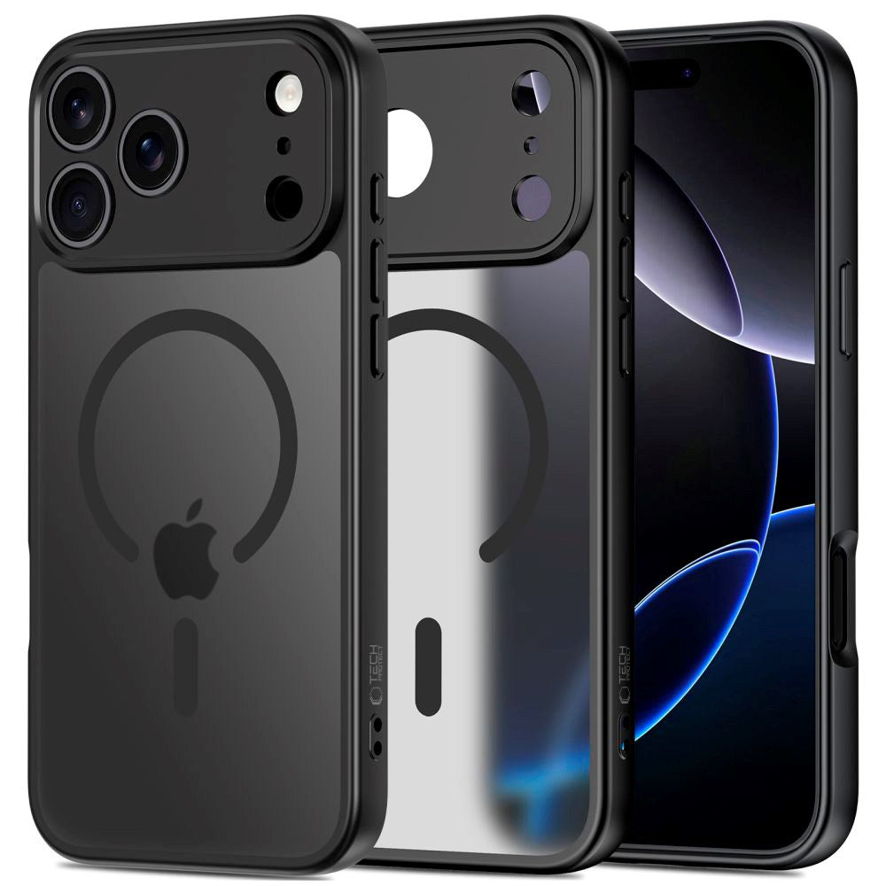 iPhone 17 Pro Max Tech-Protect BasicMag Hybrid Deksel - MagSafe Kompatibel - Matt Svart