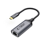 USB-C til Ethernet RJ45 Adapter Tech-Protect Ultraboost - 1000Mbps - Svart