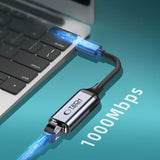 USB-C til Ethernet RJ45 Adapter Tech-Protect Ultraboost - 1000Mbps - Svart