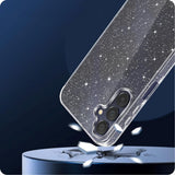 Samsung Galaxy S25 Tech-Protect Flexair Fleksibel Plast Deksel - Gjennomsiktig / Glimmer