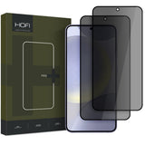 Samsung Galaxy S25 Hofi Glass Pro+ Skjermbeskyttelse med Privacy - Case Friendly - 2-Pak - Svart Kant