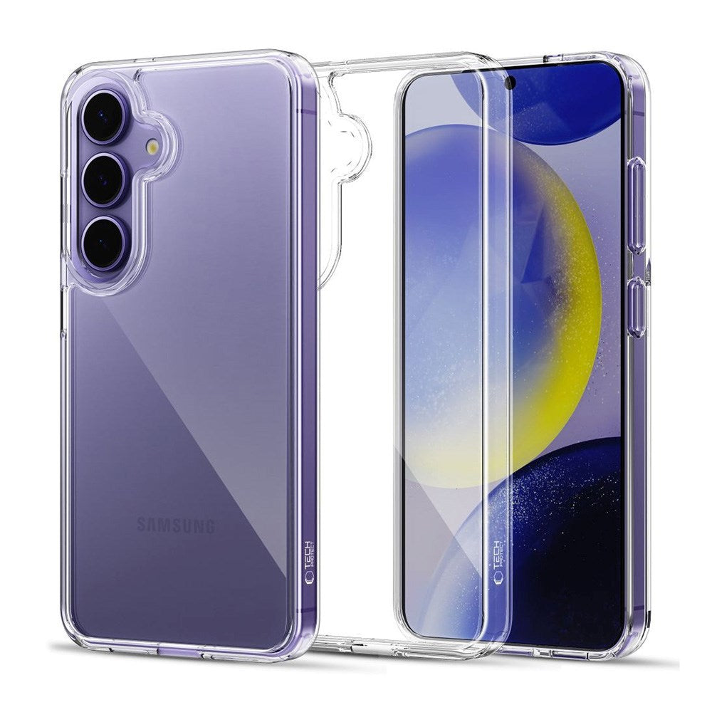 Samsung Galaxy S25 Tech-Protect Flexair Hybrid Deksel - Gjennomsiktig
