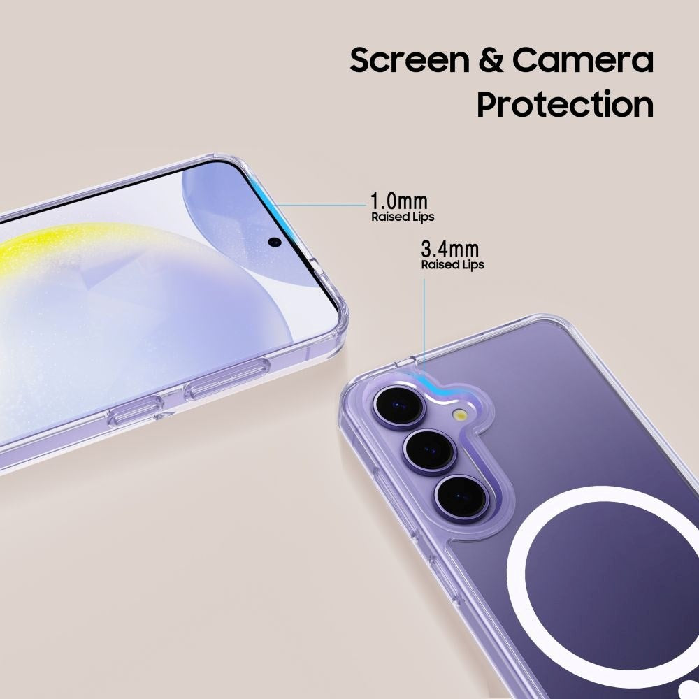 Samsung Galaxy S25 Tech-Protect Flexair Hybrid Deksel - MagSafe Kompatibel - Gjennomsiktig