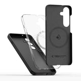 Samsung Galaxy S25+ (Plus) Tech-Protect Silikon Deksel - MagSafe Kompatibel - Svart