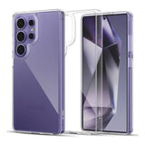 Samsung Galaxy S25 Ultra Tech-Protect Flexair Hybrid Deksel - Gjennomsiktig