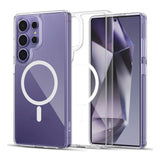 Samsung Galaxy S25 Ultra Tech-Protect Flexair Hybrid Deksel - MagSafe Kompatibel - Gjennomsiktig