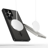 Samsung Galaxy S25 Ultra Tech-Protect Magmat Deksel - MagSafe Kompatibel - Gjennomsiktig / Svart