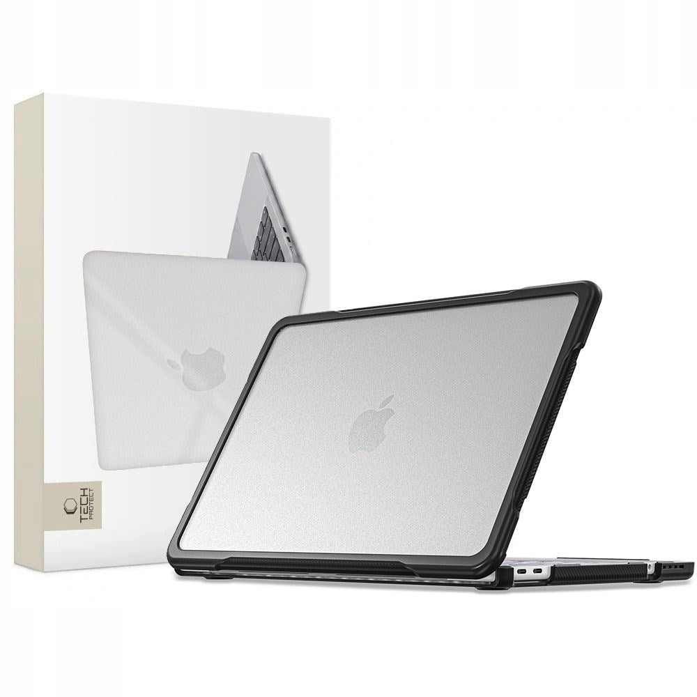 MacBook Neo 13 A18 Pro (2026) Tech-Protect Velar Hybrid Deksel - Gjennomsiktig / Svart