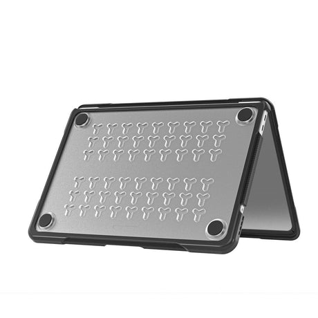 MacBook Neo 13 A18 Pro (2026) Tech-Protect Velar Hybrid Deksel - Gjennomsiktig / Svart
