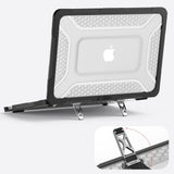 MacBook Neo 13 A18 (2026) Tech-Protect Kevlar Pro Deksel - Svart / Gjennomsiktig