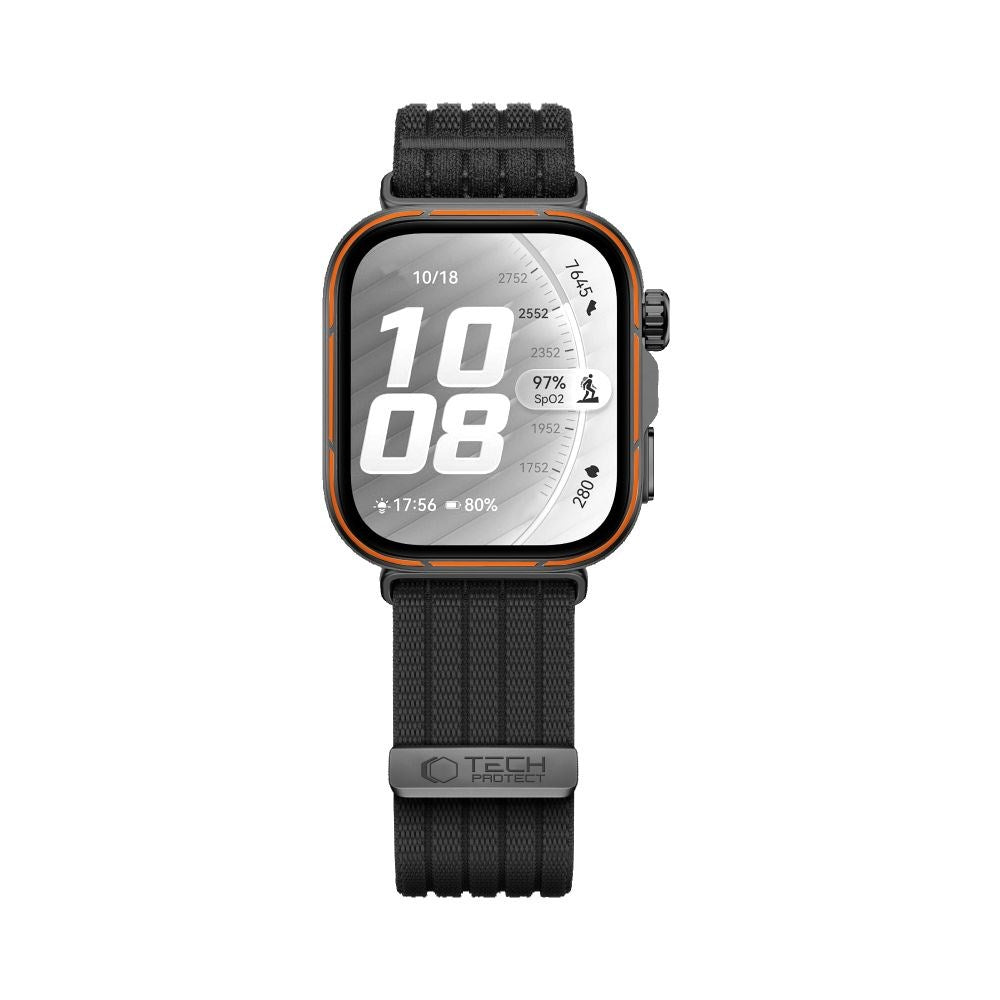 Huawei Watch Fit 5 Pro / 5 / 4 Pro / 4 / 3 Tech-Protect Nylon Rem - Svart