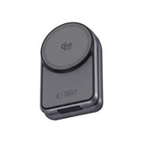 Tech-Protect A53 3-i-1 25W Trådløs Lader: Smarttelefon & Smartklokke & Øretelefoner - MagSafe / Qi2 Kompatibel - Mørkegrå