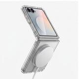 Samsung Galaxy Z Flip8 Tech-Protect Flexair Hybrid Deksel - MagSafe Kompatibel - Gjennomsiktig