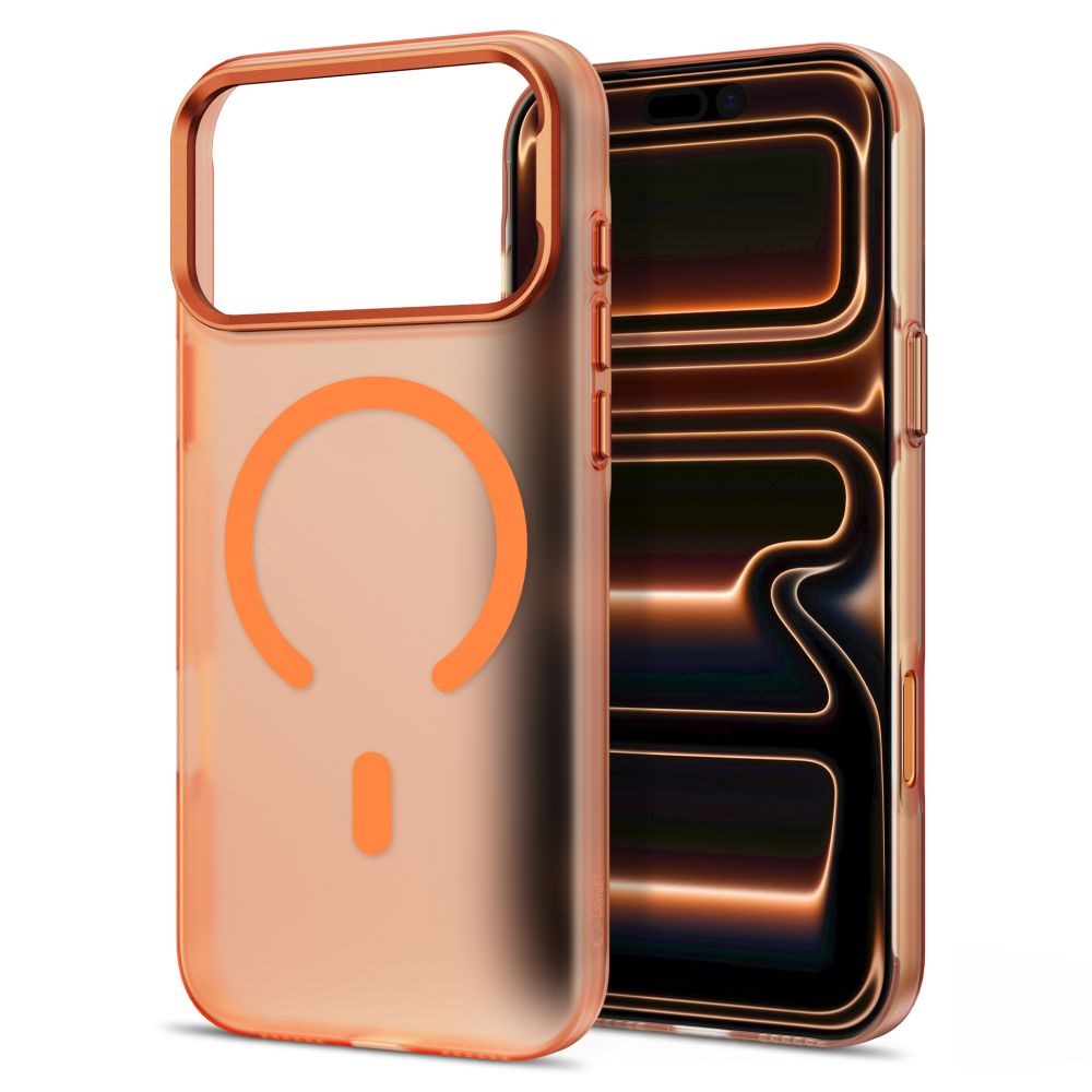 iPhone 18 Pro / 17 Pro Tech-Protect MagZero Deksel - MagSafe Kompatibel - Matte Cosmic Orange