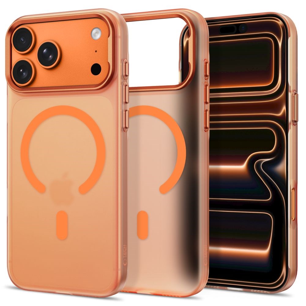 iPhone 18 Pro Max / 17 Pro Max Tech-Protect MagZero Deksel - MagSafe Kompatibel - Matte Cosmic Orange