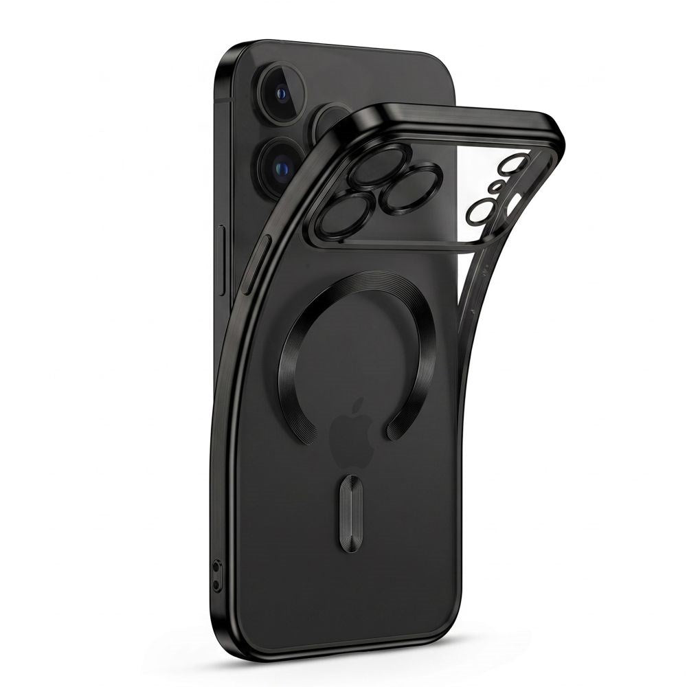 iPhone 18 Pro Max / 17 Pro Max Tech-Protect MagFlex Deksel - MagSafe Kompatibel - Svart / Gjennomsiktig