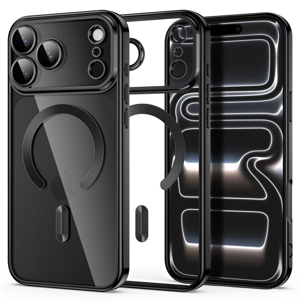 iPhone 18 Pro Max / 17 Pro Max Tech-Protect MagFlex Deksel - MagSafe Kompatibel - Svart / Gjennomsiktig