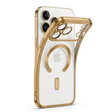 iPhone 18 Pro Max / 17 Pro Max Tech-Protect MagFlex Deksel - MagSafe Kompatibel - Gjennomsiktig / Gull