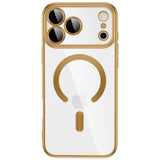 iPhone 18 Pro Max / 17 Pro Max Tech-Protect MagFlex Deksel - MagSafe Kompatibel - Gjennomsiktig / Gull