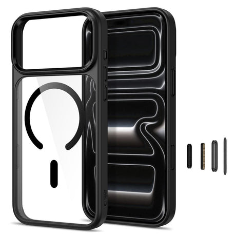 iPhone 18 Pro / 17 Pro Tech-Protect MagMat Deksel - MagSafe Kompatibel - Gjennomsiktig / Svart