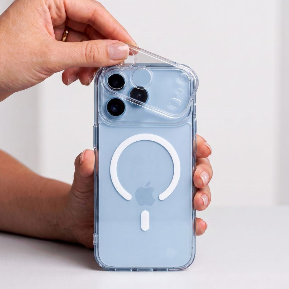 iPhone 18 Pro / 17 Pro Tech-Protect MagPeak CC Deksel - MagSafe Kompatibel - Gjennomsiktig