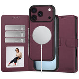 iPhone 18 Pro / 17 Pro Tech-Protect Wallet Flip Deksel - MagSafe Kompatibel - Rød