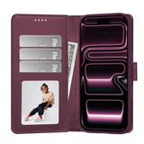 iPhone 18 Pro Max / 17 Pro Max Tech-Protect Wallet Flip Deksel - MagSafe Kompatibel - Rød