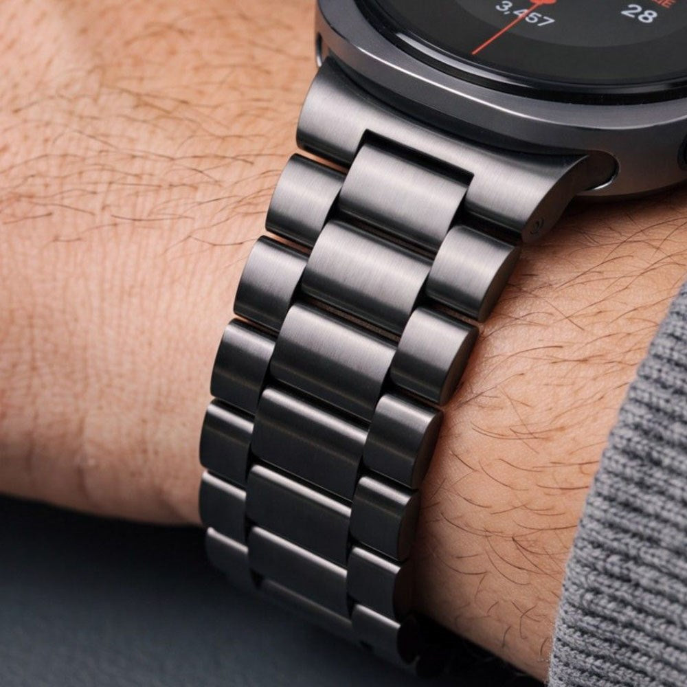 Samsung Galaxy Watch 8 / 9 / Classic (40 / 44 / 46mm) Tech-Protect Stainless Steel Klokkereim - Svart