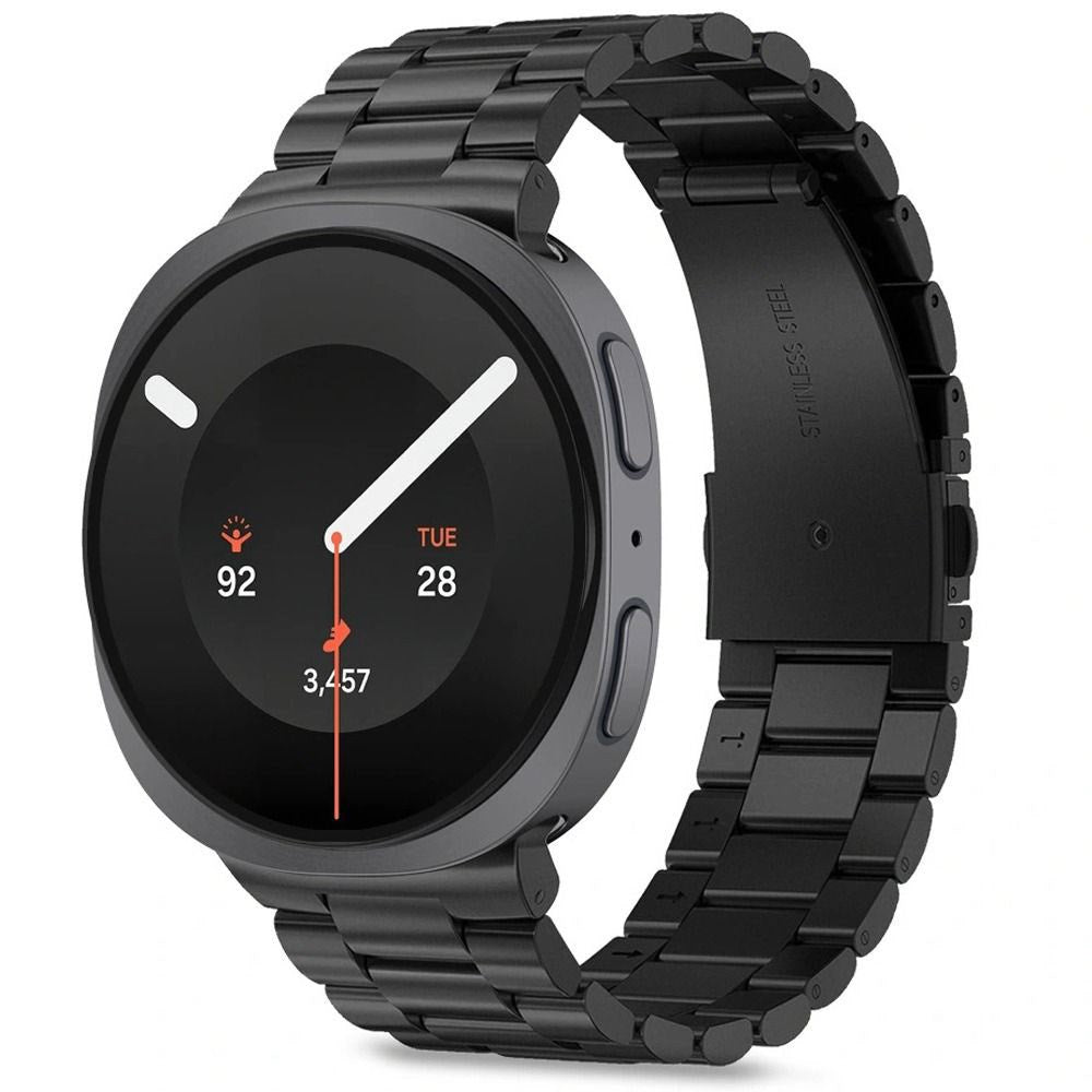 Samsung Galaxy Watch 8 / 9 / Classic (40 / 44 / 46mm) Tech-Protect Stainless Steel Klokkereim - Svart