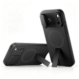 iPhone 18 Pro Max / 17 Pro Max Tech-Protect Kevlar Aura Deksel m. Kickstand og Cam Slider - MagSafe Kompatibel - Svart