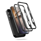 iPhone 18 Pro / 17 Pro Tech-Protect Kelvar Håndverkerdeksel med Skjermbeskyttelse og Kamerabeskyttelse - MagSafe Kompatibel - Svart