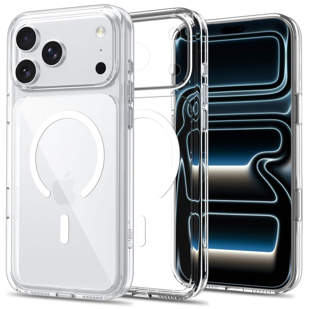 iPhone 18 Pro / 17 Pro Tech-Protect FlexAir Hybrid CC Deksel - MagSafe Kompatibel - Gjennomsiktig