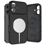 iPhone 17 Tech-Protect Silicone Deksel - MagSafe Kompatibel - Svart
