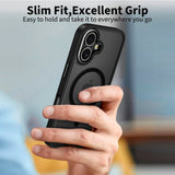 iPhone 17 Tech-Protect MagEdge Hybrid Deksel - MagSafe Kompatibel - Matt Svart