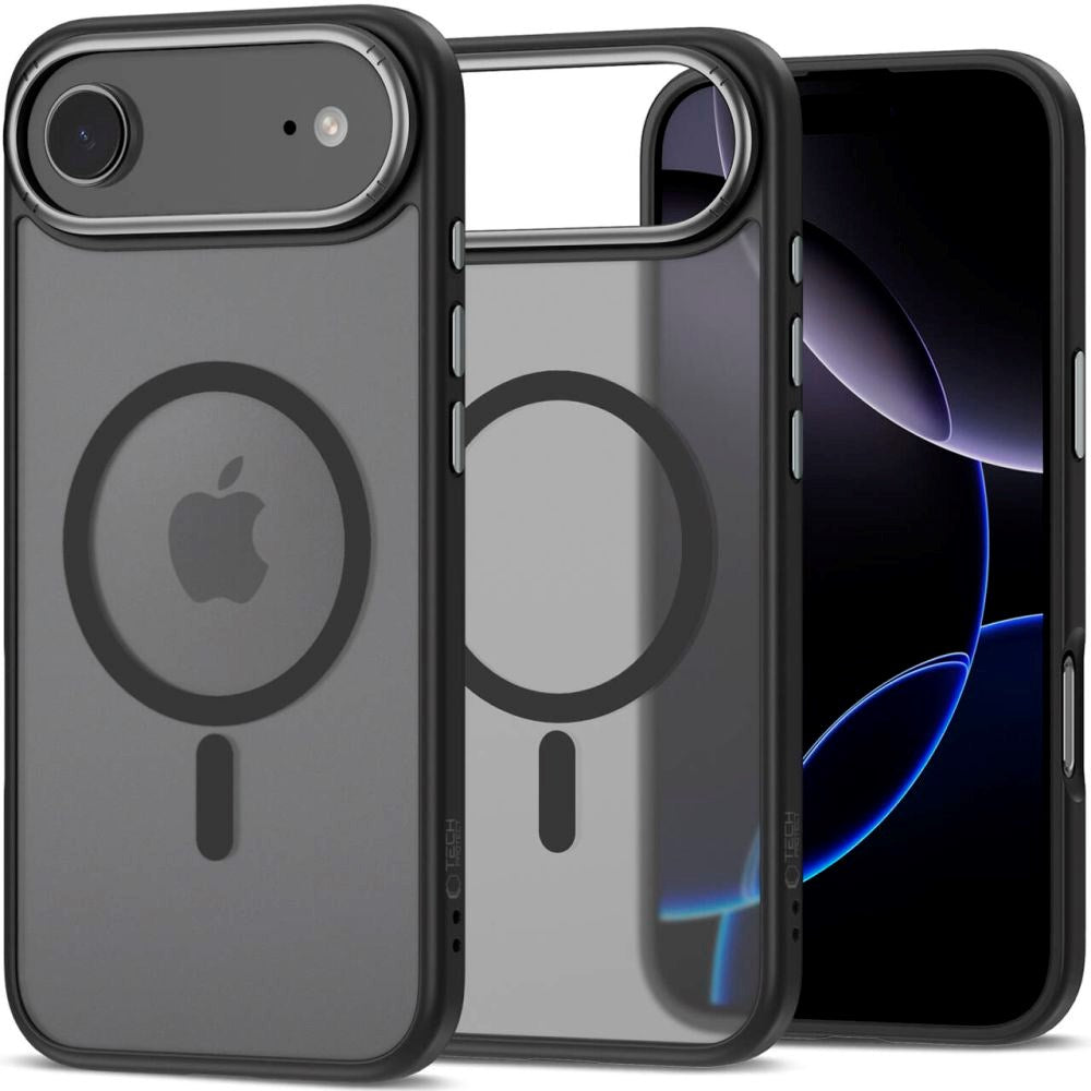 iPhone Air Tech-Protect MagEdge Hybrid Deksel - MagSafe Kompatibel - Matt Svart