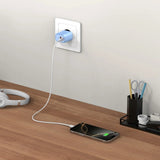 Tech-Protect NCA30 Vegglader med 30W - 1 x USB-A & 1 x USB-C - Blå
