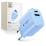 Tech-Protect NCA30 Vegglader med 30W - 1 x USB-A & 1 x USB-C - Blå