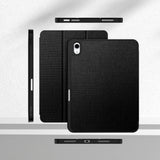 iPad 11" (2025) / 10.9" (2024 / 2022) Tech-Protect Canvas Flip Deksel m. Penn Holder - Svart