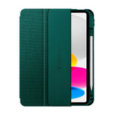 iPad 11" (2025) / 10.9" (2024 / 2022) Tech-Protect Canvas Flip Deksel m. Penn Holder - Grønn