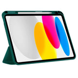 iPad 11" (2025) / 10.9" (2024 / 2022) Tech-Protect Canvas Flip Deksel m. Penn Holder - Grønn