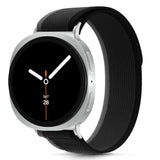 Samsung Galaxy Watch 8 / 9 / Classic (40 / 44 / 46mm) Tech-Protect Nylon Stripe Klokkereim - Svart / Oransje