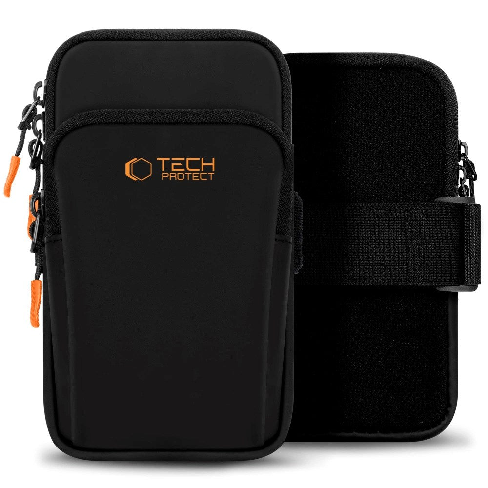 Tech-Protect Løpearmbånd - Universal - Svart / Oransje