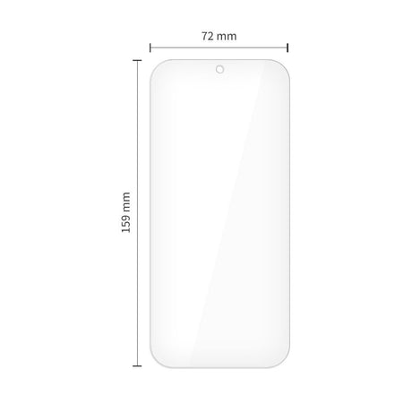 Google Pixel 11 Pro XL / 10 Pro XL / 9 Pro XL Tech-Protect Glass Fit+ Herdet Beskyttelsesglass - 2 stk - Gjennomsiktig