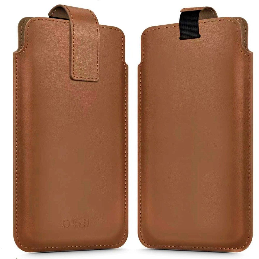 Tech-Protect Universal Mobilveske - 17 x 10 cm - Brun