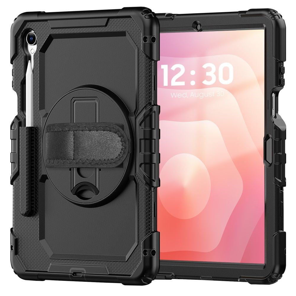 Samsung Galaxy Tab S11 Tech-Protect Solid Håndverker Deksel m. Beskyttende Film - Svart