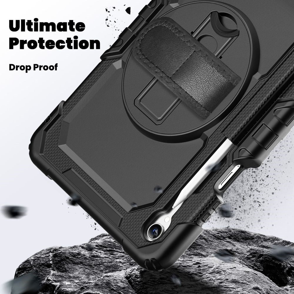 Samsung Galaxy Tab S11 Tech-Protect Solid Håndverker Deksel m. Beskyttende Film - Svart