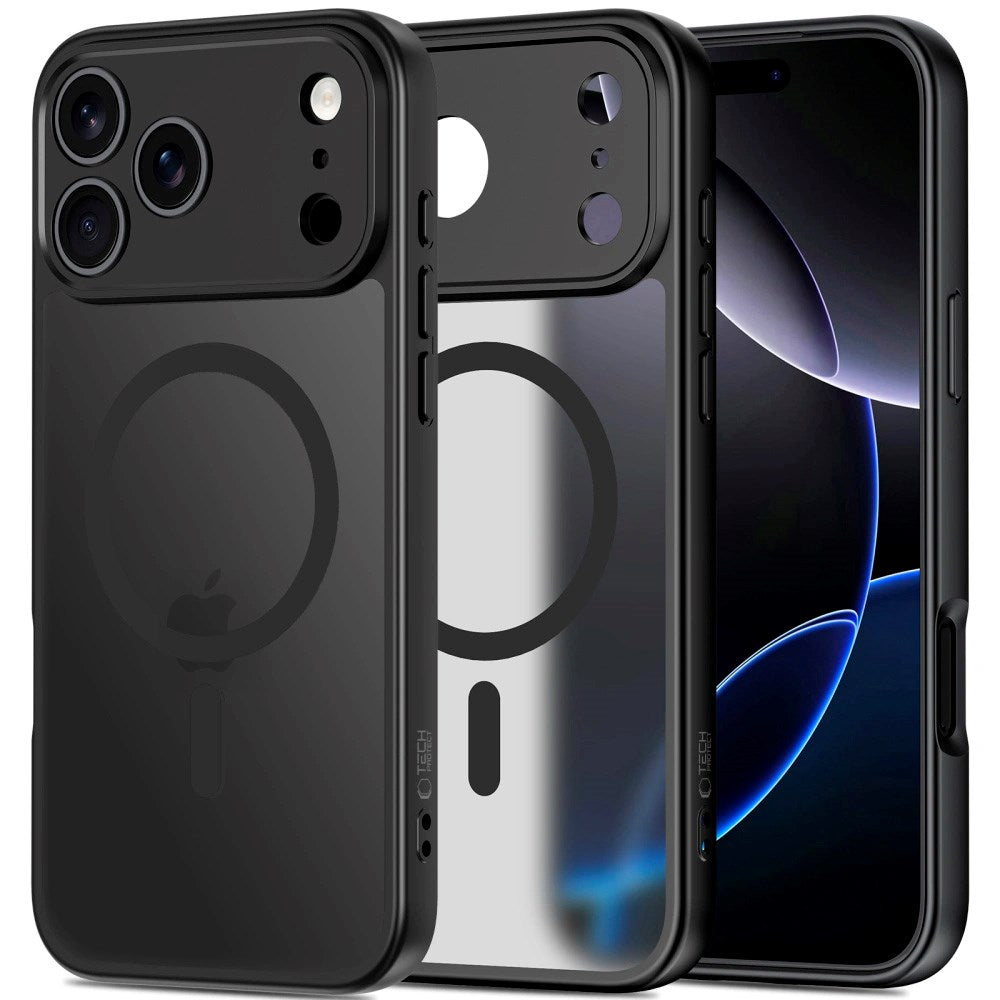 iPhone 17 Pro Max Tech-Protect BasicMag Hybrid Deksel - MagSafe Kompatibel - Matt Svart