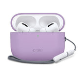 Apple AirPods Pro (3. Gen) Tech-Protect Silikondeksel med Stropp - Lilla