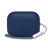 Apple AirPods Pro (3. Gen) Tech-Protect Silikondeksel med Stropp - Mørk Blå